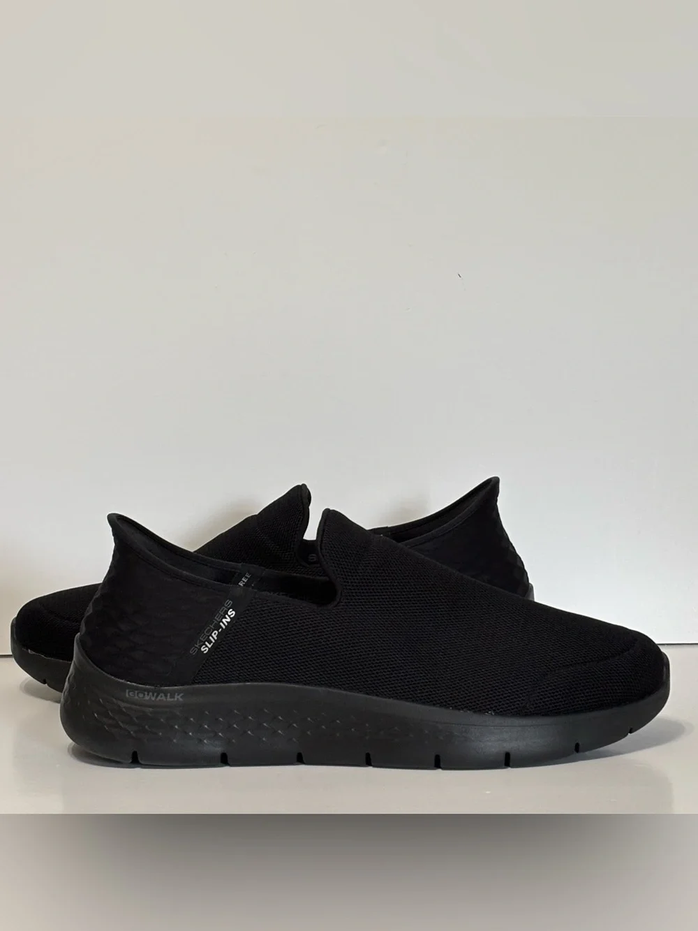 Skechers Black Slip-On GOwalk Men's Casual Loafers - Picture 2 of 7